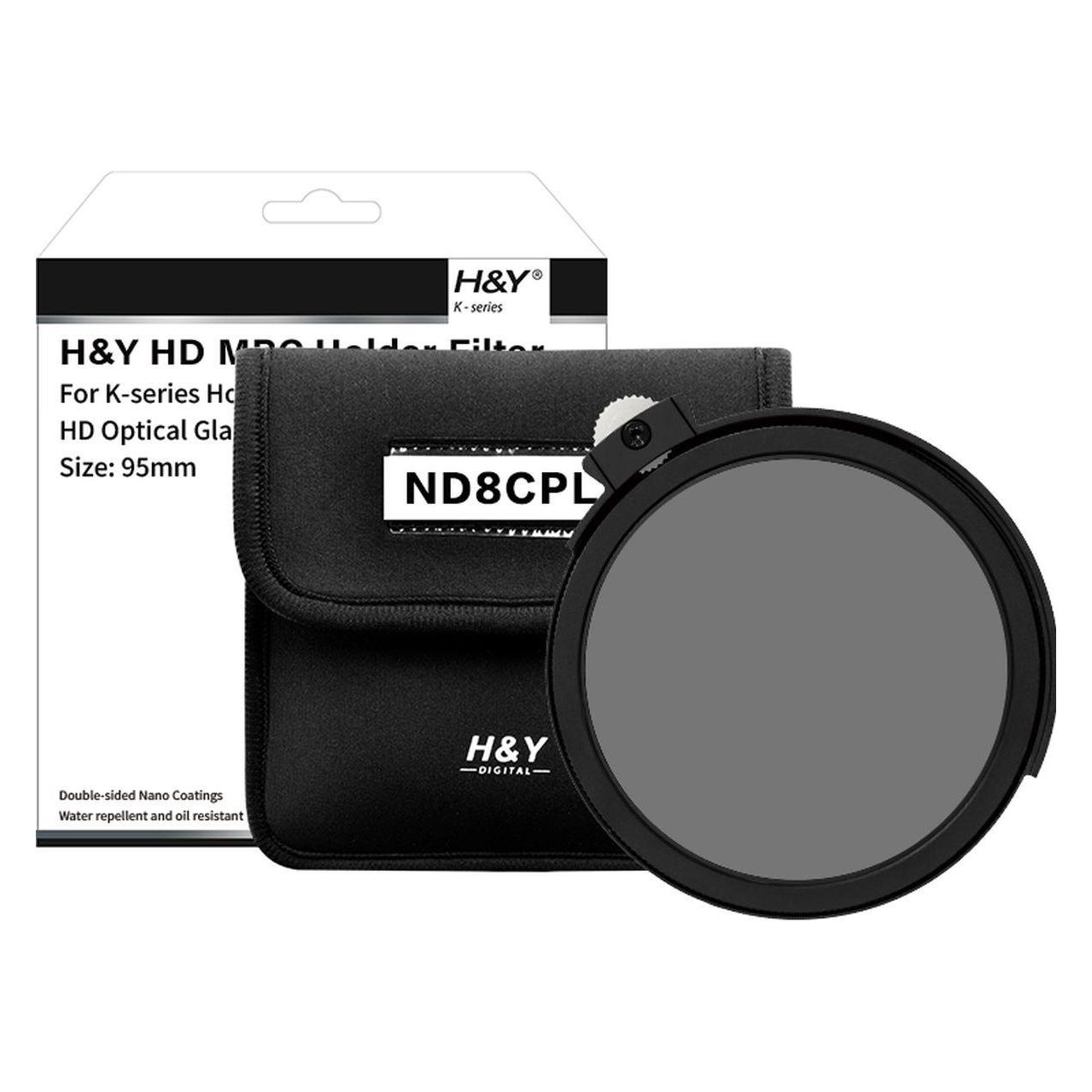 H&Y K-Series ND8/CPol Filter (HY-KNC8) (95 mm, Neutral Color Filter) (HY-KNC8)