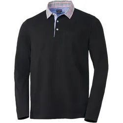 Franco Bettoni Herren Poloshirt mit Hemdkragen langarm