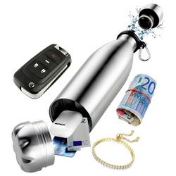 kh-security 370216 Dosensafe Safe (Ausführung: Edelstahlflasche) silber