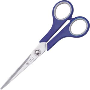 Alco Büroschere Soft Grip, 1491, 17 cm, Universalschere, aus Edelstahl, rostfrei, blau