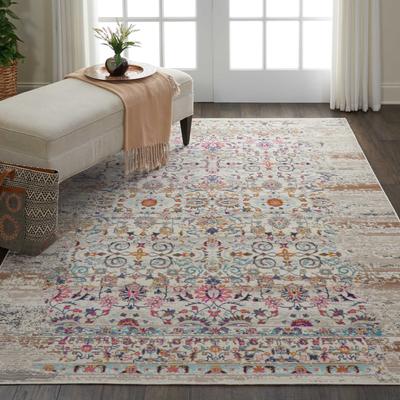 Nourison Vintage Kashan Distressed Medallion Area Rug