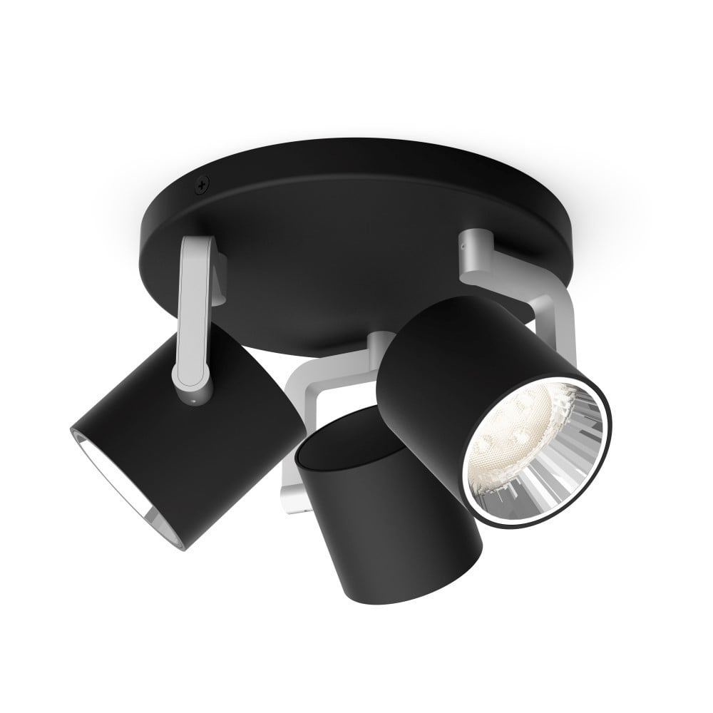 Philips Hue Byrl 3-lichts opbouwspot zwart