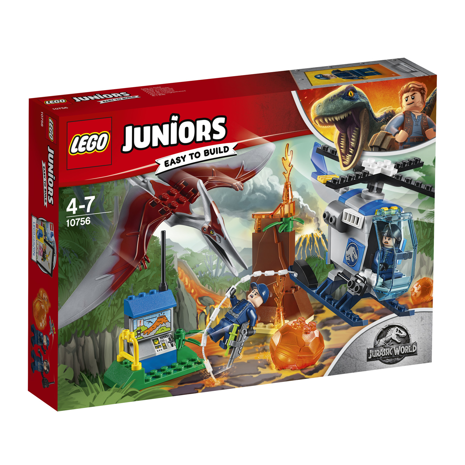 LEGO Juniors Ontsnapping voor de Pteranodon 10756