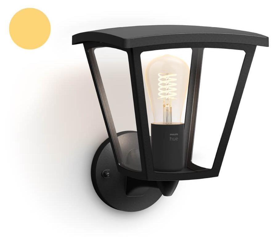 Philips Hue Inara wandlamp, zwart, LED, 550 lm