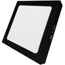 LUXULA LED Deckenleuchte LX300284 6 W 3000 K, 4000 K, 6000 K einstellbar in warm-, neutral- und kaltweiß (CCT) Schwarz IP44