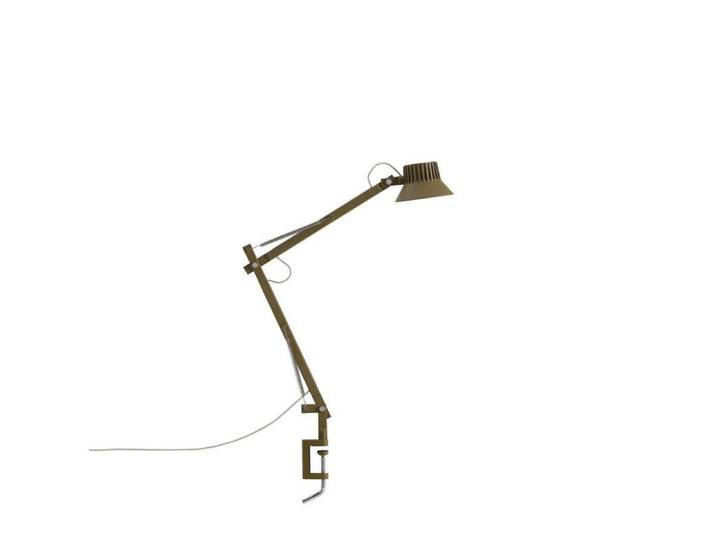 Dedicate Lampe de Table w/Clamp S2 Brown Green - Muuto - Bureau / espaces de travail - Aluminium