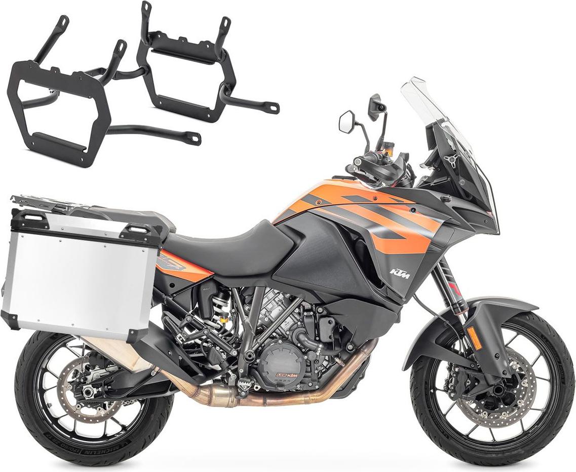 Set Alukoffer 38-48L + Kofferträger passend für KTM 1290 Super Adventu