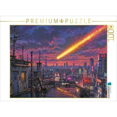 CALVENDO Puzzle Szene aus 'Die Jagd nach dem Meteor' von Jules Verne | 1000 Teile Lege-Größe 64x48cm Foto-Puzzle für glückliche Stunden