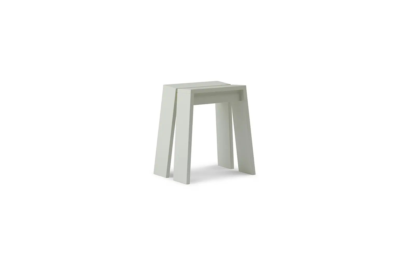 Normann Copenhagen Let kruk lichtgrijs met houten frame