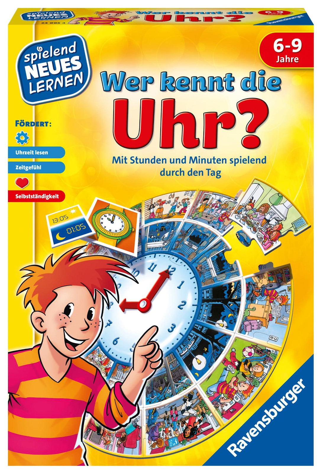 Ravensburger Kinderspel Wie kent de klok? - Educatief spel voor kinderen vanaf 6 jaar
