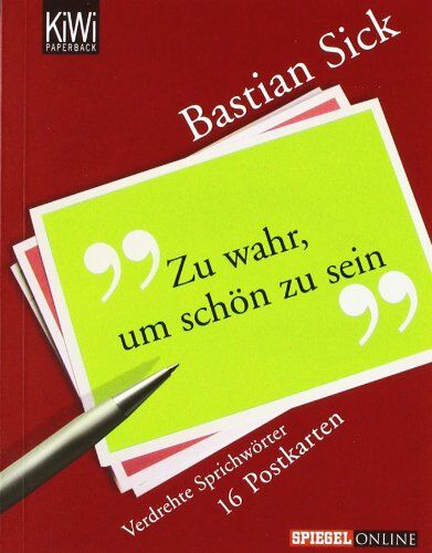 Bastian Sick - Zu wahr, um schön zu sein: Eine Sammlung verdrehter Sprichwörter Postkarten - Preis vom 11.10.2026 15:43:13 h