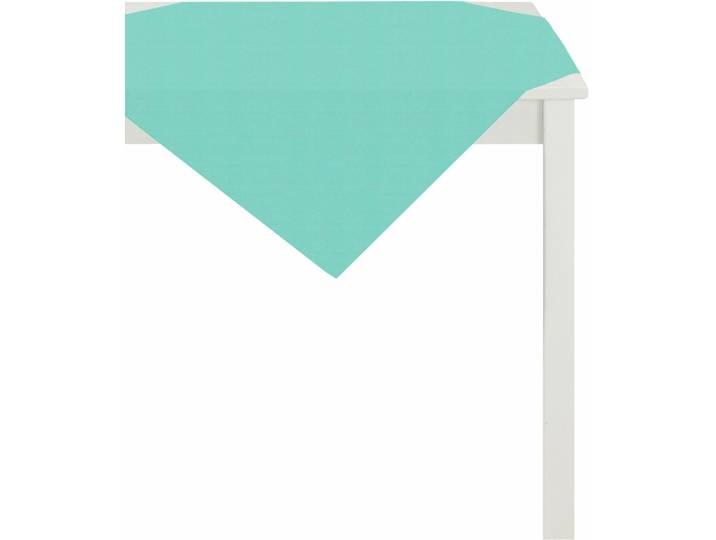 Mitteldecke APELT 3944 UNI BASIC , blau (petrol), B:88cm L:88cm, Baumwolle, Tischdecken, Mitteldecke