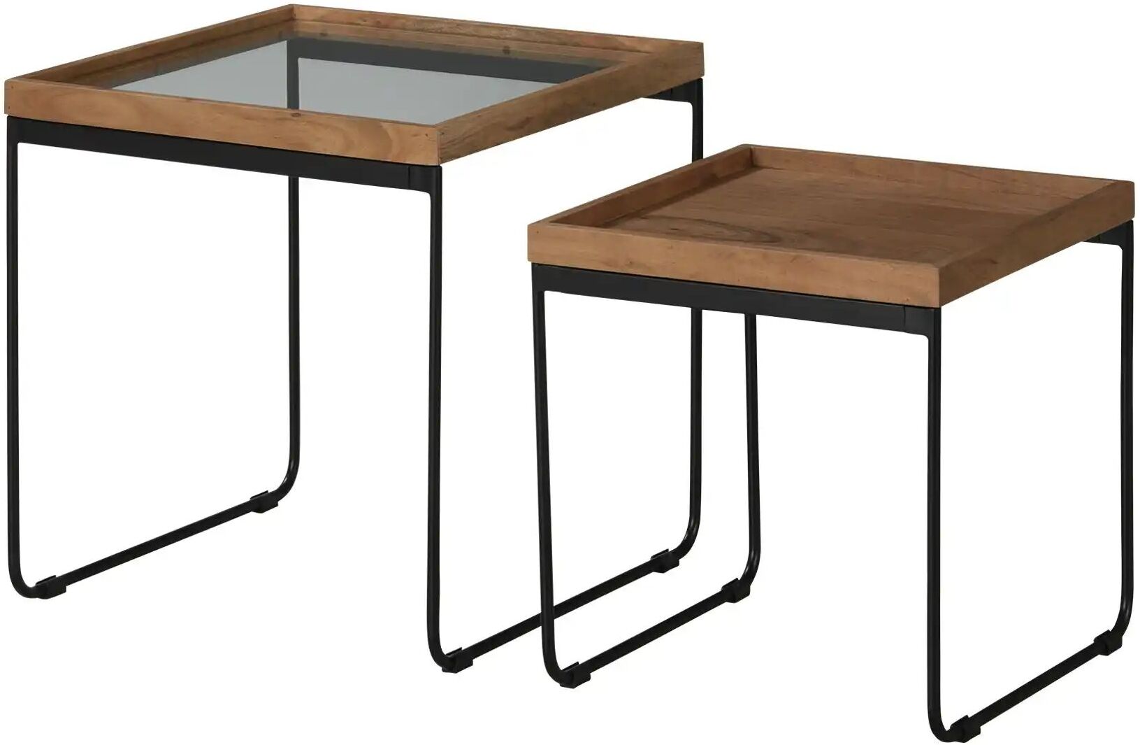 Höffner Beistelltisch 2er Set  Jasper ¦ holzfarben ¦ Maße (cm): B: 50 H: 50
