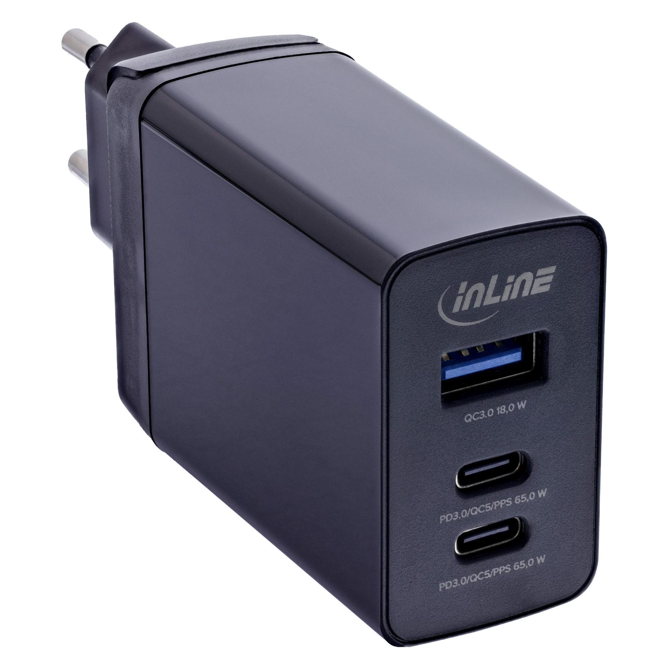InLine 3-Port TravelCharge (65 W, 3 Ports) (31516D)