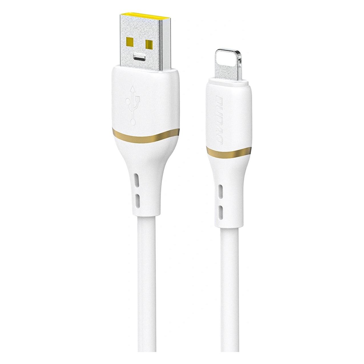 Dudao L25L USB-A - Lightning Kabel 1 m 30 W mit weichem Silikongeflecht - Weiss (1 m, 30 W) (204492)
