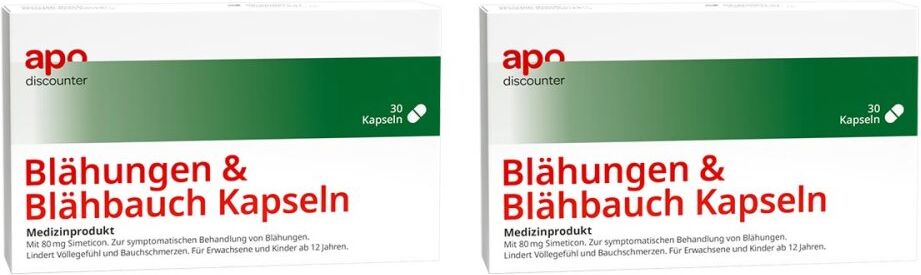 Blähungen & Blähbauch Kapseln von apodiscounter 2x30stk