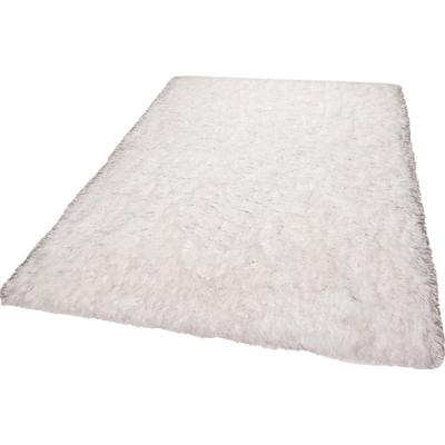 Hochflor-Teppich TOM TAILOR HOME "Flocatic" Gr. 1, weiß, B:60cm H:60mm L:90cm, Kunstfaser, Teppiche, super weich und flauschig, ideal im Wohnzimmer & Schlafzimmer