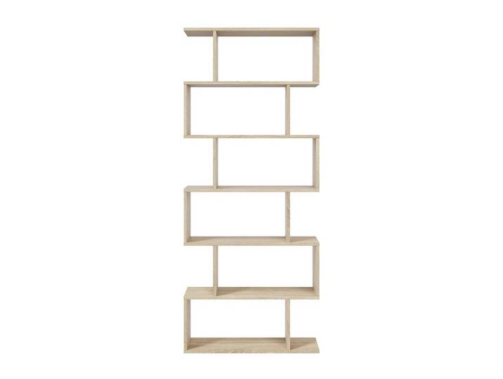 Calicosy Bücherregal mit 6 Ebenen H192 cm - Athena, Eiche Artisan, Holzwerkstoff, 24x192x80 cm, Wohnzimmer, Regal, Bücherregale