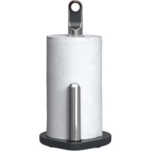 JosephJoseph Küchenrollenhalter Hold, Edelstahl / Kunststoff, silber, mit Abreißhilfe