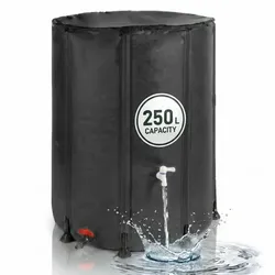 Relaxdays Faltbare Regentonne 250l Schwarz