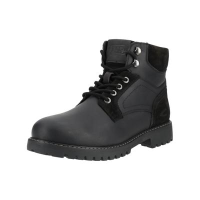 Schnürstiefelette CAMEL ACTIVE "camel active Stiefelette Leder", Damen, Gr. 43, Textil, schwarz (schwarz, schwarz), Leder, Schuhe Schnürstiefelette