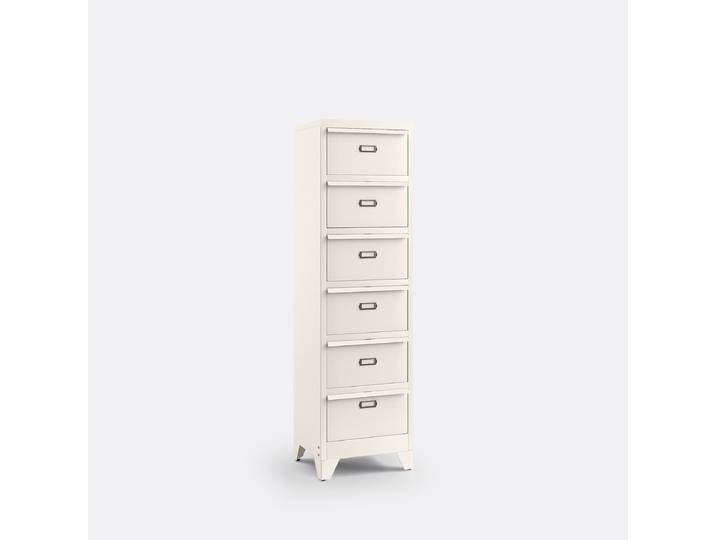 LA REDOUTE Chiffonnier à clapets en métal acier, HIBA Beige Galet