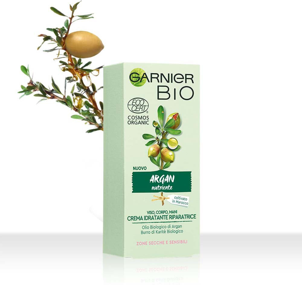 Garnier Crema idratante riparatrice: viso corpo e mani argan nutriente