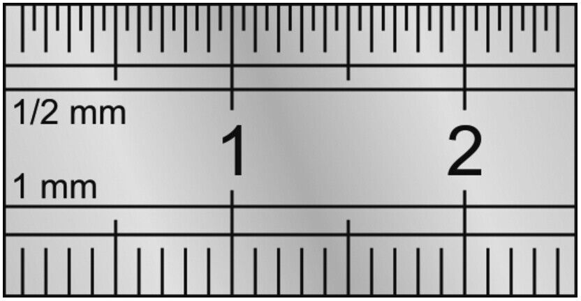 Kraftwerk Stahl-Massstab 300 mm (2976)