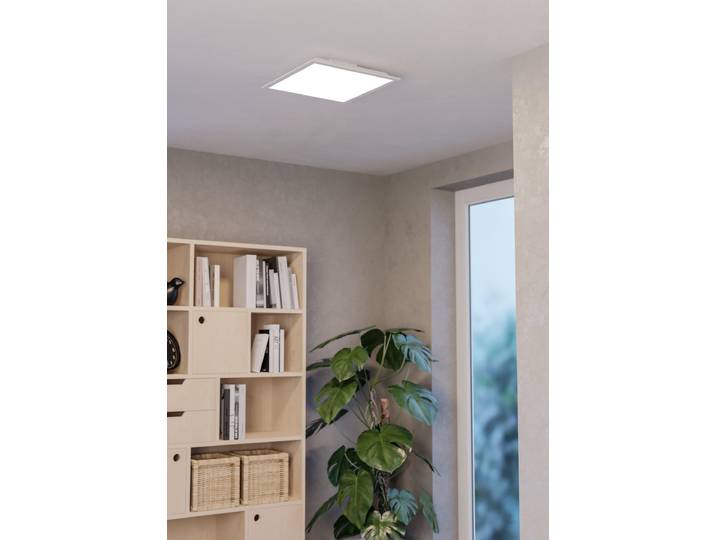 Plafonnier LED Eglo Moradillo-Z blanc 39 x 39 cm RGB dimmable