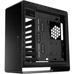 Jonsbo UMX6S E-ATX Midi-Tower, Tempered Glass - schwarz (ATX, E-ATX, mATX, Mini-ITX), PC Gehäuse, Schwarz