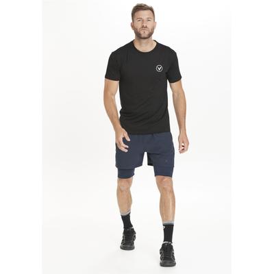 Funktionsshirt VIRTUS "JOKERS", Herren, Gr. XXL, schwarz (schwarz, meliert), 86% Polyester, 10% Viskose, 4% Elasthan, unifarben, kurz, Rundhals, Shirts Funktionsshirt, mit atmungsaktiver Eigenschaft und QUICK DRY-Technologie