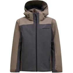 Peak Performance, Unisex, Skijacke, Kid's Maroon Blocked Insulat (170), Braun, Grau