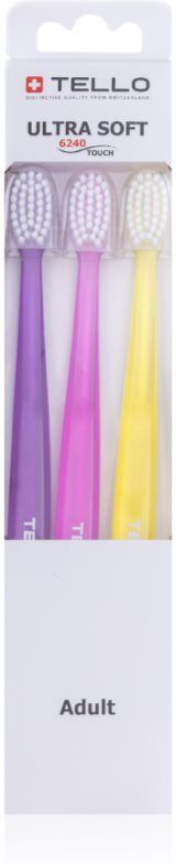 TELLO 6240 Ultra Soft 3pack brosse à dents 3 pcs