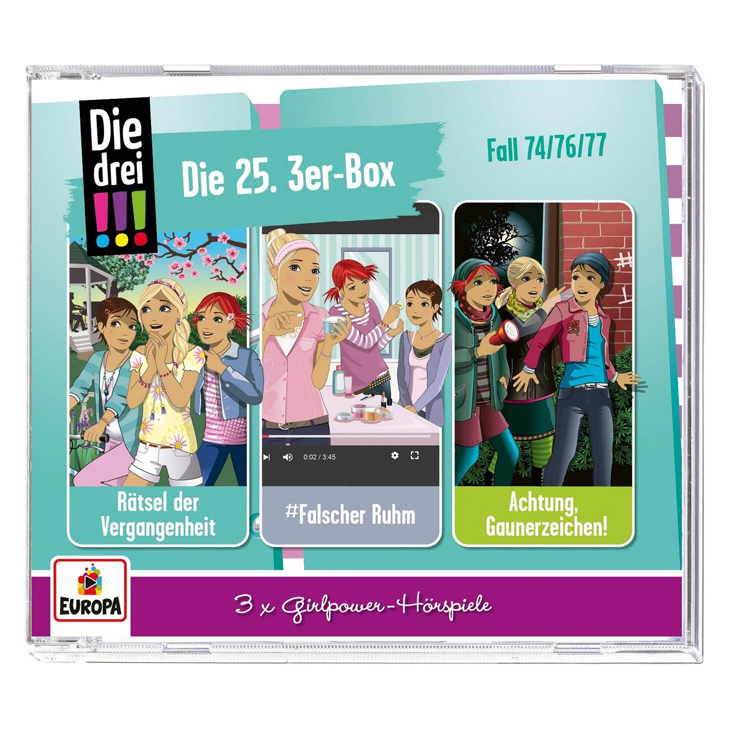 Europa Die drei DREI AUSRUFEZEICHEN - 25 Box (F74,76,77) (Die drei !!!, Deutsch) (58841712)