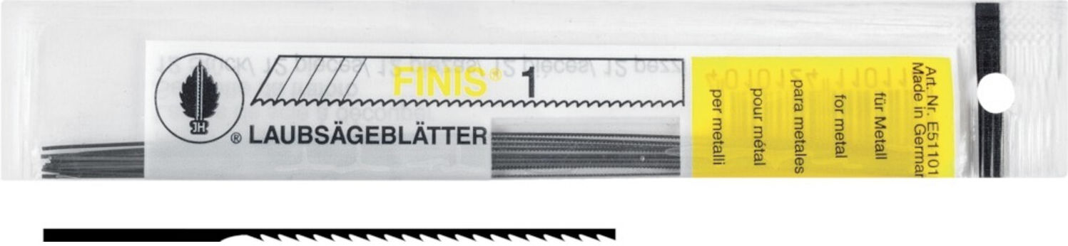 Josef Haunstetter Laubsägeblatt Gnom Größe 3 mittelgezahnt 130 mm (E511013)