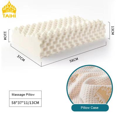 TAIHI Thailand Latex Pillow For Neck Pain, Protect Vertebrae Health Care Orthopedic Pillow With Massage Design For Sleep massage Pillow