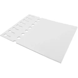 CombiCraft Weiße Schlaufenetiketten 250x25mm - 1000 Stück auf 125 Bögen á 8 Etiketten - Laserdrucker geeignet