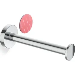 Basic Toilettenpapierhalter gerade Chrom selbstklebende Montage