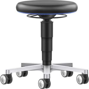 bimos Drehhocker 9463L-MG01-3277, Kunstleder, Rollen, schwarz