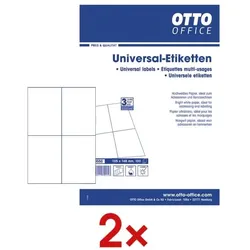 OTTO Office 2x 400er-Pack Universal Klebeetiketten