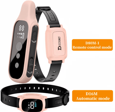 Inspire Picks YHLC Automatic Cat Anti Meowing Collar No Shock Vibration Training Collar For Cats d80m d16m pink