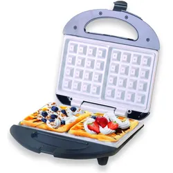 Camry pan CR-3019, Waffeleisen, Schwarz, Silber