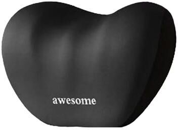 Uplifted Finds Ergonomic Memory Foam Lumbar Support And Neck Pillow Set 1 Pc Black Headrest