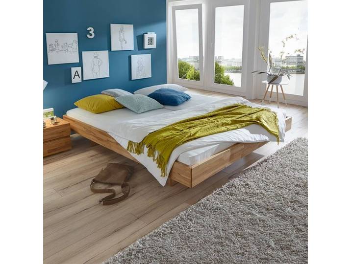 Bett Rimini Buche Massivholz ohne Kopfteil 160x200cm Kernbuche klassischer Stil