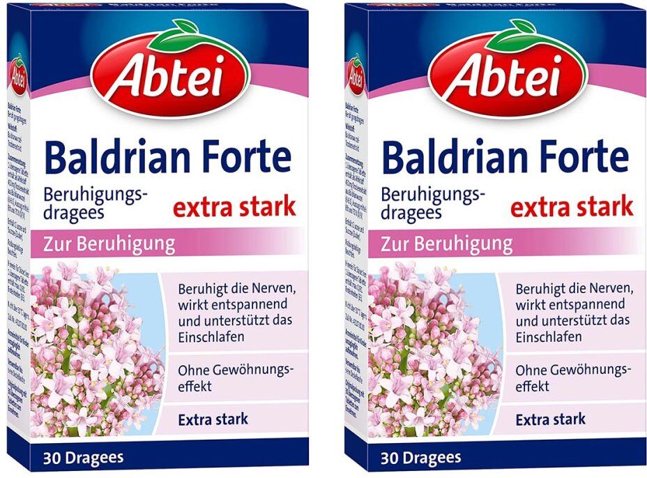 Abtei Baldrian forte Beruhigungsdragees 2x30stk