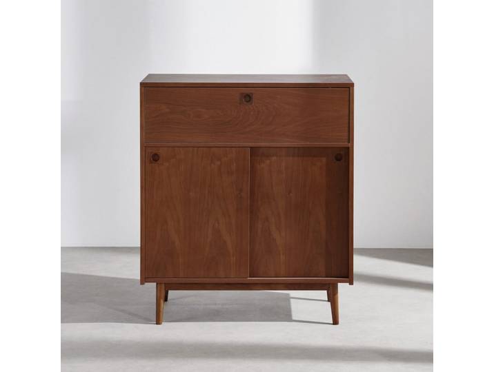 Bar vintage 2 portes, 1 trappe, 1 niche L90