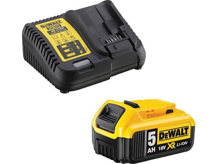 Pack énergie 18V XR Li-Ion (1x 5.0 ah) avec chargeur rapide - DEWALT DCB184_DCB115