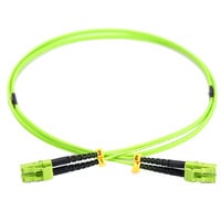 LWL Patchkabel, Duplex, LC > LC Stecker, Multimode OM5 hellgrün, 7 Meter