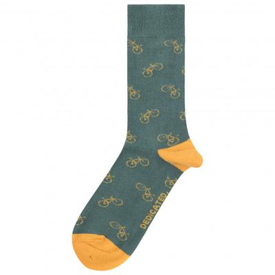 DEDICATED - Socks Sigtuna Bike Pattern - Multifunktionssocken 36-40 | EU 36-40 oliv
