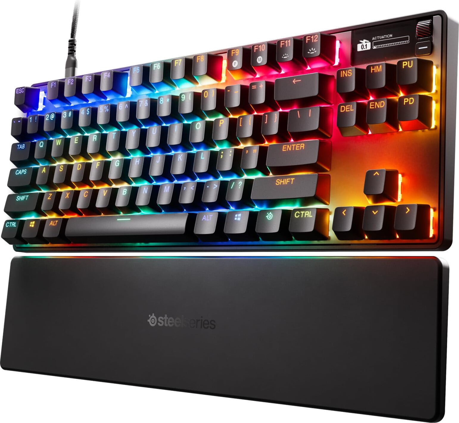 SteelSeries Apex Pro TKL Gen 3 Mechanisch Toetsenbord met Magnetische Toetsen, RGB LED-verlichting, Zwart